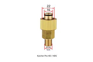 Wevora Μεταλλικός Αντάπτορας Karcher Pro HD / HDS ( Easy Lock) Για Αφροποιήτες