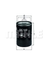 Φίλτρο λαδιού MAHLE ORIGINAL OC110OF Mercedes-Benz 190 W201 2000cc 102ps 1986-1990 (1021840001,1021840201,1021840301,1021840501,1031800610)