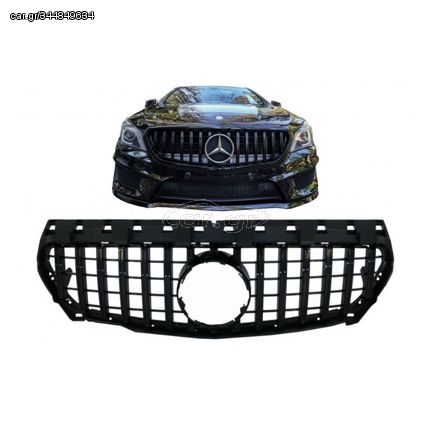 Μάσκα Για Mercedes-Benz CLA-Class C117 / W117 13-19 GT Amg Panamericana Look Μαύρη Γυαλιστερή 1 Τεμάχιο