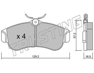 ΤΑΚΑΚΙΑ EΜΠΡ NISSAN ALMERA-PRIMERA N16 P11 TRUSTING 125.0