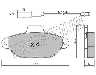 ΤΑΚΑΚΙΑ ΕΜΠΡ FIAT 500 (312_) 1.2-FORD KA 1.2 TRUSTING 162.2