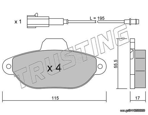 ΤΑΚΑΚΙΑ ΕΜΠΡ FIAT 500 (312_) 1.2-FORD KA 1.2 TRUSTING 162.2