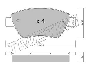 ΤΑΚΑΚΙΑ ΕΜΠΡ FIAT DOBLO-IDEA-PANDA-LANCIA MUSA Χ ΚΑΛΩΔΙΟ TRUSTING 330.1