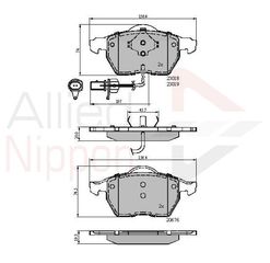 ΣΕΤ ΔΙΣΚΟΦΡΕΝΑ ΕΜΠΡ. VW COMLINE ADB11542