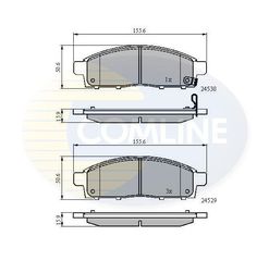 ΣΕΤ ΔΙΣΚΟΦΡΕΝΑ ΕΜΠΡ. MITSUBISHI COMLINE CBP31584