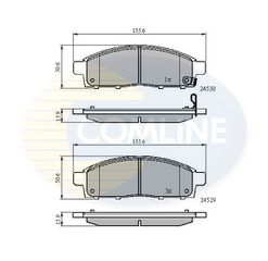 ΤΑΚΑΚΙΑ ΕΜΠΡΟΣΘΙΑ MITSUBISHI L200 (KA_T, KB_T) |L200 TRITON / TRITON (KJ, KK,)(6000609714)(CBP31584) COMLINE CBP31584