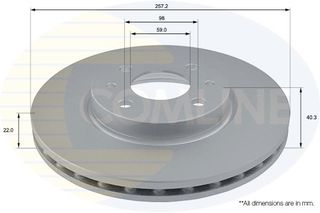 ΕΠΙΧΡΙΣΜΕΝΗ ΔΙΣΚΟΠΛΑΚΑ ΕΜΠΡΟΣΘ.FIAT-LANCIA COMLINE ADC1808V