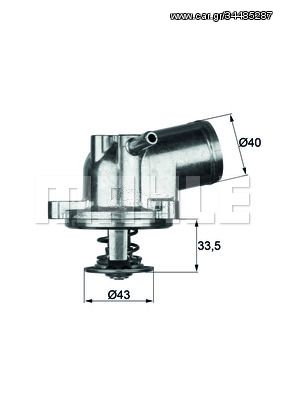 Θερμοστάτης, ψυκτικό υγρό MAHLE ORIGINAL TI2187 Mercedes-Benz CLK-Class C208 2000cc 200 Kompressor 163ps 2000-2002 (00A121113,11120000815,11120000915,1112000415,1112000915)
