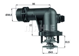 Θερμοστάτης, ψυκτικό υγρό MAHLE ORIGINAL TM15105 BMW 3 Compact E46 1600cc 316 ti 115ps 2002-2005 (11531436042,11531437085)