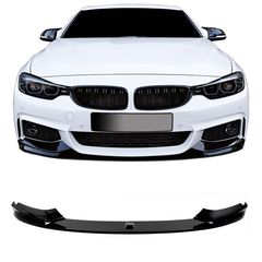 Μπροστινό Spoiler Για Bmw 4 F32/ F33/ F36, 2013-2021 M-Performance Γυαλιστερό Μαύρο M-Performance Look 2 Τεμάχια