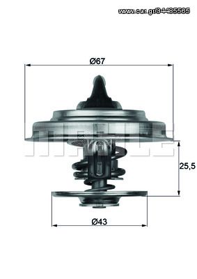 Θερμοστάτης, ψυκτικό υγρό MAHLE ORIGINAL TX1887D Jaguar Xj 4000cc 320ps 1994-1997 (0012039175,0022037675,0022037676,0022038175,0032036975)