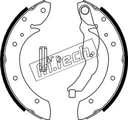 Σετ σιαγόνων φρένων fri.tech. 1019025 BMW 3 Compact E36 1600cc 316 102ps 1994-2000 (34211160504,34219067127)