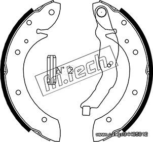 Σετ σιαγόνων φρένων fri.tech. 1019025 BMW 3 E36 1600cc 316 102ps 1993-1998 (34211160504,34219067127)