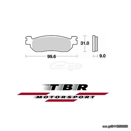 ΟΡΓΑΝΙΚΑ ΤΑΚΑΚΙΑ SP ORGANIC BRAKE PADS SP TBR822