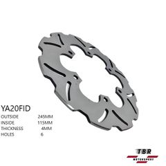 Δισκόπλακα εμπρός TBR Front Brake Disc YAMAHA WR 200cc (92>)  YA20FID