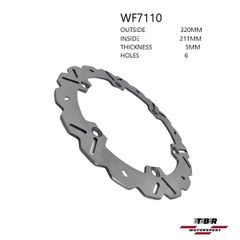 Δισκόπλακα εμπρός TBR Front Brake Disc HONDA CBR R ABS 500cc (13-21) WF7110