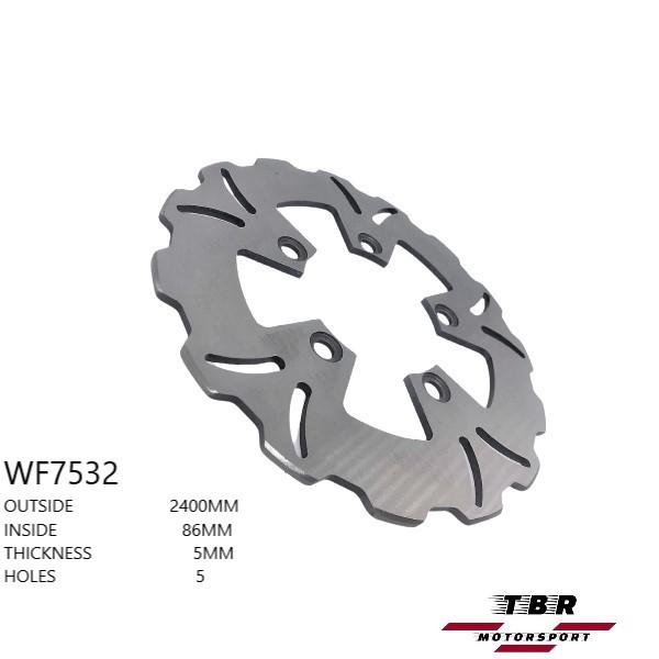 Δισκόπλακα πισω TBR Rear Brake Disc KTM 1390 SUPER DUKE R 1390cc (2024) WF7532