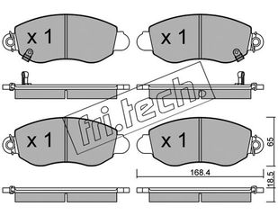 Σετ τακάκια, δισκόφρενα fri.tech. 3290 Ford Transit 2400cc DI 75ps 2000-2006 (1135167,1318139,1415166,1465166,1465167)