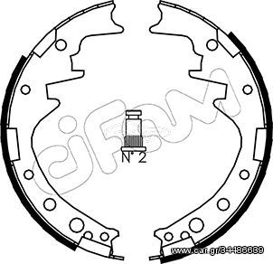 Σετ σιαγόνων φρένων CIFAM 153413 Toyota Hiace Van 1600cc 67ps 1977-1983 (0449525100,0449526020,0449526021,0449526040,0449526041)