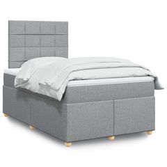 ΚΡΕΒΑΤΙ BOXSPRING ΜΕ ΣΤΡΩΜΑ ΑΝΟΙΧΤΟ ΓΚΡΙ 120X200 ΕΚ. ΥΦΑΣΜΑΤΙΝΟ 3293547