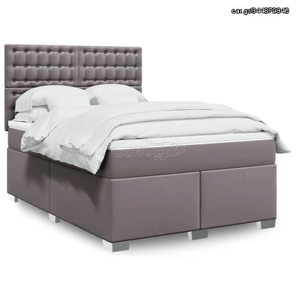 ΚΡΕΒΑΤΙ BOXSPRING ΜΕ ΣΤΡΩΜΑ ΓΚΡΙ 160X200ΕΚ. ΑΠΟ ΣΥΝΘΕΤΙΚΟ ΔΕΡΜΑ 3290730