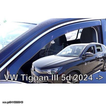 ΑΝΕΜΟΘΡΑΥΣΤΕΣ ΓΙΑ VW TIGUAN 5D 2024+ ΖΕΥΓΑΡΙ ΑΠΟ ΕΥΚΑΜΠΤΟ ΦΙΜΕ ΠΛΑΣΤΙΚΟ HEKO - 2 ΤΕΜ.