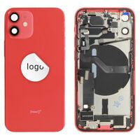 For iPhone/iPad (AP12M0024RPSP-C) Rear Cover (Pulled C) incl. small parts - Red, For iPhone 12 mini