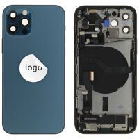 For iPhone/iPad (AP12P0024BLPSP-C) Rear Cover (Pulled C) incl. small parts - Blue, For iPhone 12 Pro