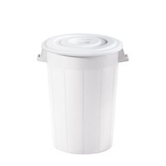 Κάδος Τροφίμων 100Lt ICS SPA Λευκός Ιταλίας Με Καπακι