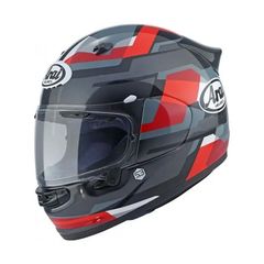 ΚΡΑΝΟΣ FULL FACE QUANTIC ABSTRACT RED ECE 22.06 | ARAI