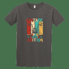 Κοντομάνικη μπλούζα Vintage 1968 ΑΝΘΡΑΚΙ