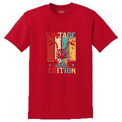 Κοντομάνικη μπλούζα Vintage 1968 ΚΟΚΚΙΝΟ