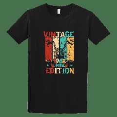 Κοντομάνικη μπλούζα Vintage 1968 ΜΑΥΡΟ