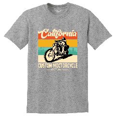 Κοντομάνικο California custom ΓΚΡΙ