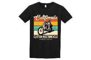 Κοντομάνικο California custom ΜΑΥΡΟ