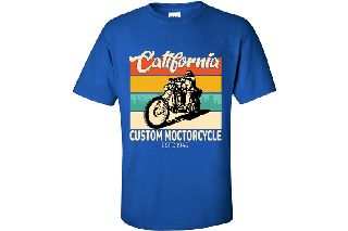 Κοντομάνικο California custom ΜΠΛΕ ΡΟΥΑ