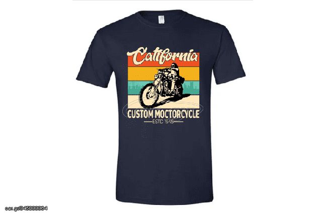 Κοντομάνικο California custom ΣΚΟΥΡΟ ΜΠΛΕ