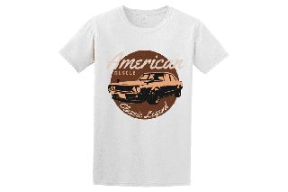 Κοντομάνικη μπλούζα American Muscle ΑΣΠΡΟ