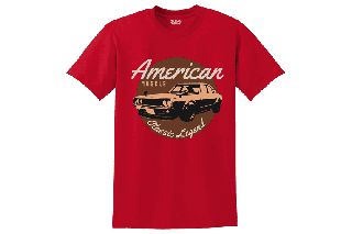 Κοντομάνικη μπλούζα American Muscle ΚΟΚΚΙΝΟ