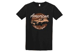 Κοντομάνικη μπλούζα American Muscle ΜΑΥΡΟ