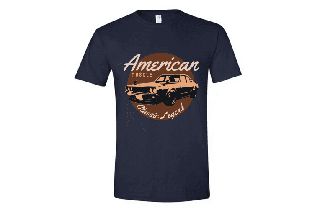 Κοντομάνικη μπλούζα American Muscle ΣΚΟΥΡΟ ΜΠΛΕ