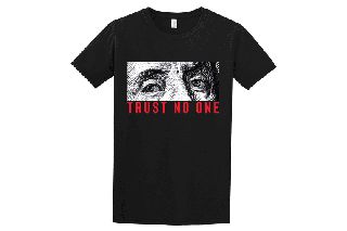 Κοντομάνικο Trust no one ΜΑΥΡΟ