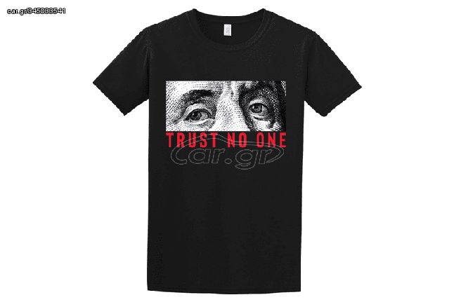 Κοντομάνικο Trust no one ΜΑΥΡΟ