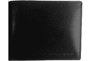 Mario Rossi 68224 δερμάτινο πορτοφόλι ανδρικό ΜΑΥΡΟ