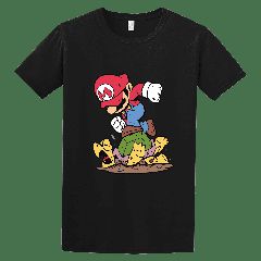 Κοντομάνικο Mario turtle ΜΑΥΡΟ