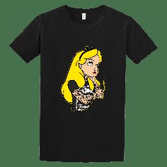 Κοντομάνικη μπλούζα Alicia Jack ΜΑΥΡΟ