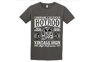 Tshirt Hot Rod Classic ΑΝΘΡΑΚΙ