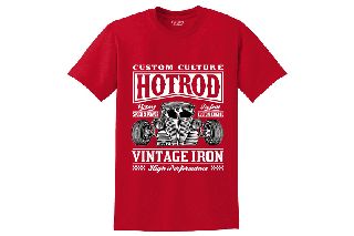 Tshirt Hot Rod Classic ΚΟΚΚΙΝΟ