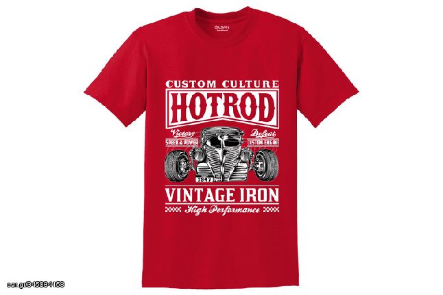 Tshirt Hot Rod Classic ΚΟΚΚΙΝΟ