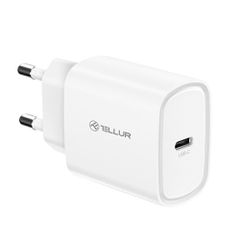 Tellur Οικιακός Φορτιστής USB-C με PD 3.0 PD3.0 20W σε λευκό χρώμα TLL151421